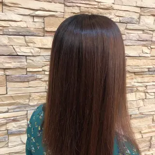 ミディアム 福岡縮毛矯正✨️ ストレート 向井和輝のヘアスタイル