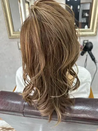 セミロング カラー Lien 深井店のヘアスタイル