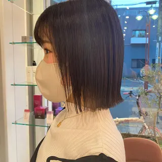 ショート カラー ｱｵﾇﾏﾐﾕ☁️ /ボブ/ハイトーン/のヘアスタイル