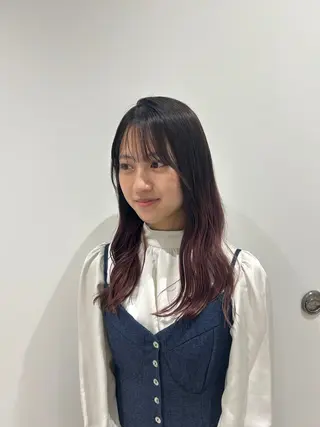 ロング カラー ダブルカラー /透明感カラーRioのヘアスタイル