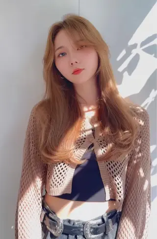 ロング カラー ヘアアレンジ 前髪顔まわりカット 🌈中村海聖のヘアスタイル