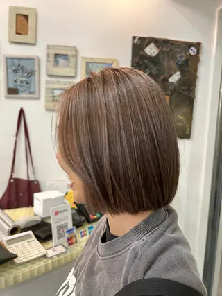 ミディアム 🌈ブリーチ コーンロウ🌈ENOのヘアスタイル