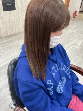 ロング Yoshiつね 御幸ヶ原店所属・小林 佑香のヘアスタイル