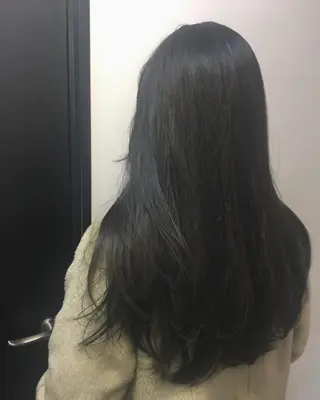 セミロング カラー ボブ／レイヤー／艶 🦕risa  森下のヘアスタイル