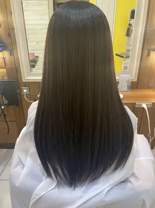 ロング ちぐさ/暖色/ ワンカラー🤍のヘアスタイル