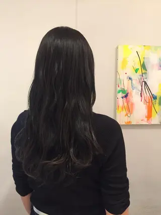 セミロング カラー 💘透明感カラー💘 沖本 将宏のヘアスタイル