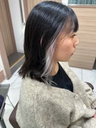 ミディアム カラー ‪❥ブリーチ💗 MIKUのヘアスタイル
