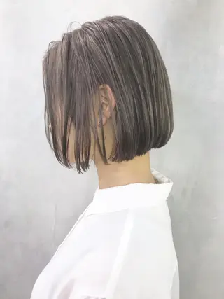 ミディアム カラー パーマ ヘアアレンジ ITbyALBUM 中野店のヘアスタイル
