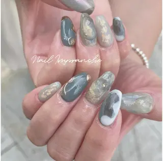 ロング カラー ヘアアレンジ ネイル マツエク・マツパ 松井 亜由美のネイルデザイン