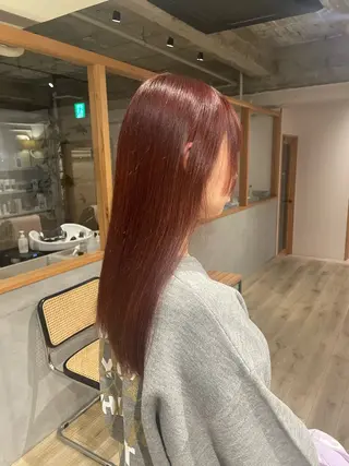 ロング カラー まとい  ︎︎のヘアスタイル