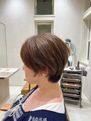 ショート レディースショート/ メンズパーマ/足立のヘアスタイル