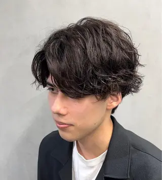 ショート パーマ メンズ 松下 友希 【fifth】のヘアスタイル