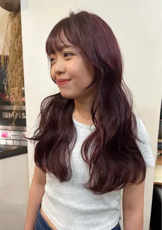 ロング カラー 韓国ヘア 🎀華澄のヘアスタイル