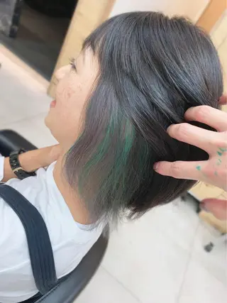 カラー ブリーチパーマ🌍 正木天のヘアスタイル