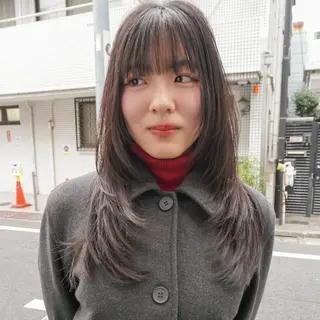 セミロング ニュアンスデザイン/ SHOUTOのヘアスタイル