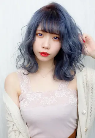 ミディアム カラー 千葉 大聖のヘアスタイル