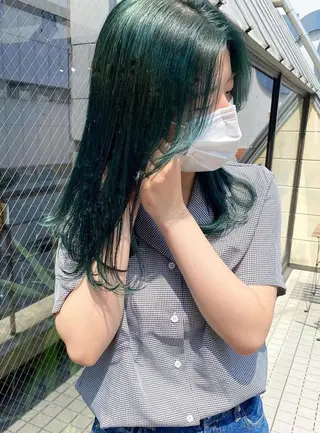 セミロング カラー 🧡色落ちまで2度綺 麗なカラー🧡ヨシキのヘアスタイル