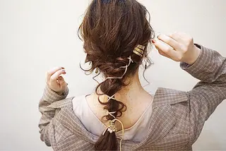 ロング カラー ヘアアレンジ SHANTi 飯塚 ヘアセット/髪質改善のヘアスタイル