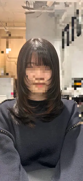 ミディアム 艶カラー/韓国風ヘア 🐈‍⬛sofy🐾のヘアスタイル