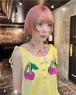 ショート カラー haco＋所属・圧倒的デザイン力 店長🎨RENAのヘアスタイル