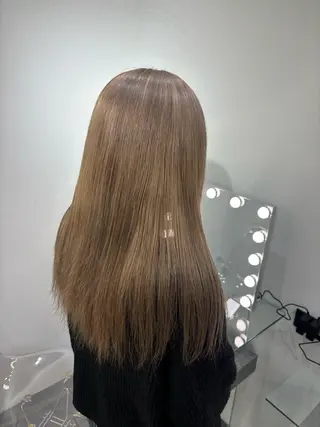 セミロング 名古屋栄/PELE/ ブリーチ/asahiのヘアスタイル