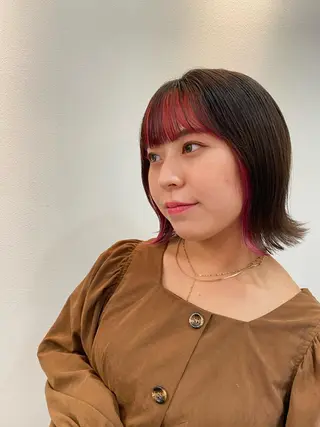 ミディアム カラー ✨くびれスタイル✨️ 戸嶋穂乃香のヘアスタイル