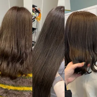 ミディアム カラー ヘアアレンジ ボブ /ニュアンス/ satomi🧸💖のヘアスタイル