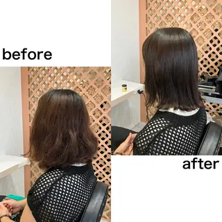 ミディアム パーマ 川間 将彦のヘアスタイル