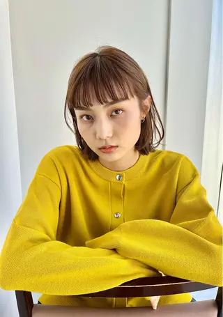 ショート あやめ【顔まわり/レ イヤー/柔らかカラ】のヘアスタイル