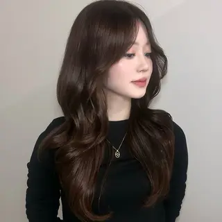 ロング カラー yuuka 🖤韓国ヘア🖤のヘアスタイル