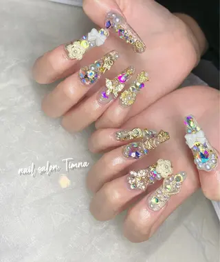 ロング NAILSALON 🍔Timna🍟のネイルデザイン