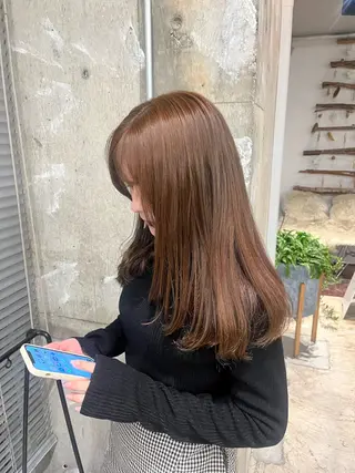 ロング カラー BUSH所属・BUSH なかじませりなのヘアスタイル