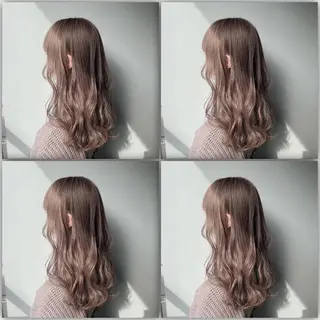 ロング カラー ヘアアレンジ ダブルカラー 韓国ヘアKYONのヘアスタイル