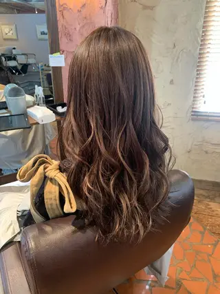 ロング カラー 🦋艶モテカラー/ヘ アセット🦋YURIのヘアスタイル