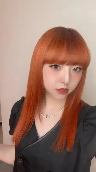 カラー 莉乃/縮毛矯正/髪質 改善/艶カラーのヘアスタイル