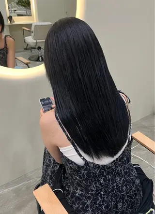 ロング カラー uni/haruhi ☀️大名透明感カラーのヘアスタイル