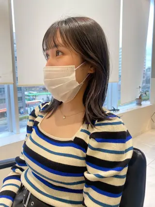 ミディアム 🎀韓国レイヤー 🇰🇷mireiのヘアスタイル
