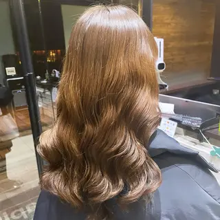 ミディアム パーマ 韓国風/コテ巻き風 パーマ/るい🌀のヘアスタイル