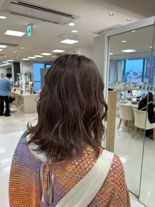 カラー 💜暖色系カラー/ ブリーチカラー💜のヘアスタイル
