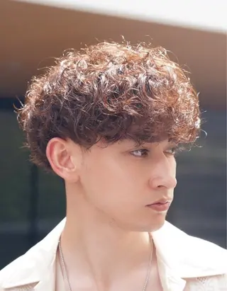 カラー パーマ メンズ 👑メンズパーマ屋 👑/栄/馬場斗生のヘアスタイル