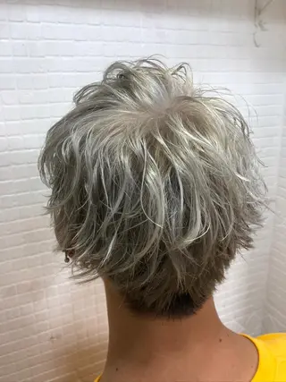 ショート カラー メンズ 髪質改善/縮毛矯正/ 透明感カラーYUMAのヘアスタイル