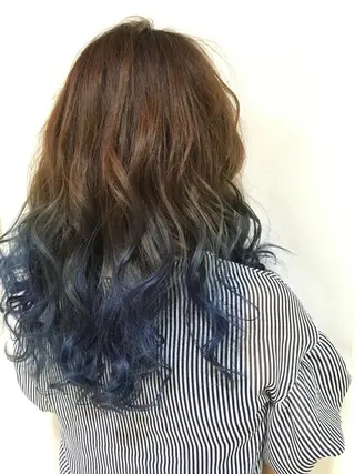 セミロング カラー きむえり/髪質改善 /セット/カラーのヘアスタイル