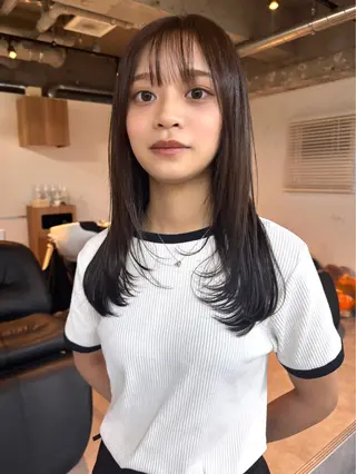 ミディアム カラー ᴄʜɪʜɪʀᴏ /透明感カラーのヘアスタイル