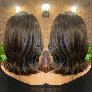 ミディアム カラー tocca 💜石田愛結💜のヘアスタイル