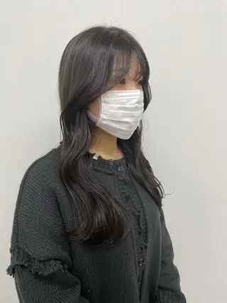 ロング カラー ヘアアレンジ 酸性縮毛矯正🧴韓国 レイヤー/髪質改善のヘアスタイル