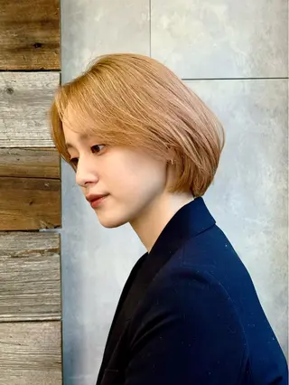 ミディアム カラー ハルキ/表参道/ ベージュ/暖色/特化のヘアスタイル