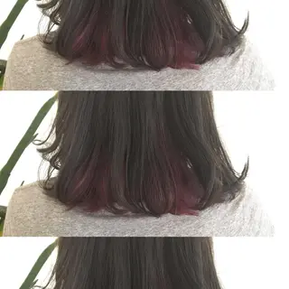 ミディアム カラー 髪質改善 頭身浴/ 中田のヘアスタイル