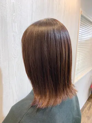 ミディアム カラー ヘアアレンジ HUENEST アカデミーサロンのヘアスタイル