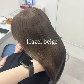 セミロング カラー hair lab toiro wisteria所属・佐藤功真/ ブリーチなしカラーのヘアスタイル