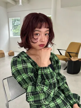 ショート 山岸 未玖のヘアスタイル